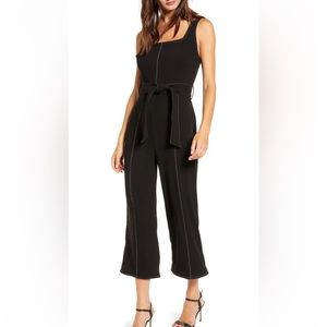 Topstitch Toe Front Sleeveless Jumpsuit - Like new
